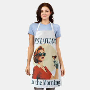 Wine O'clock in the Morning Apron