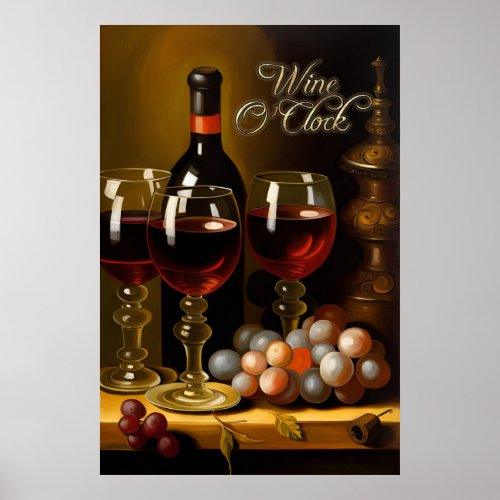 Wine OClock Poster