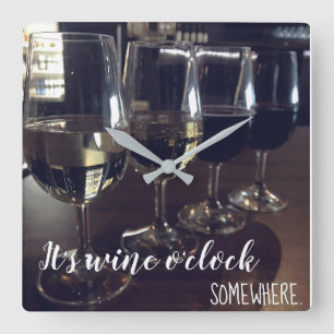 Wine O'Clock Somewhere Clock