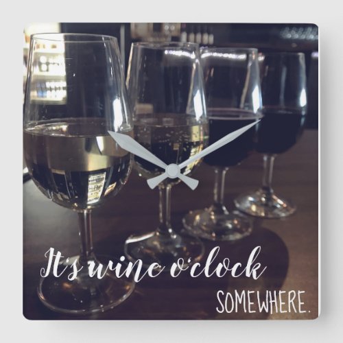 Wine OClock Somewhere Clock