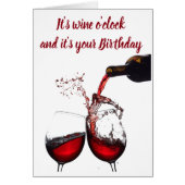 WINE O'CLOCK & **YOUR BIRTHDAY** TIME TO CELEBRATE (Front)