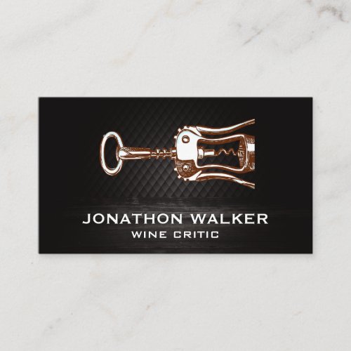 Wine Opener Logo Business Card