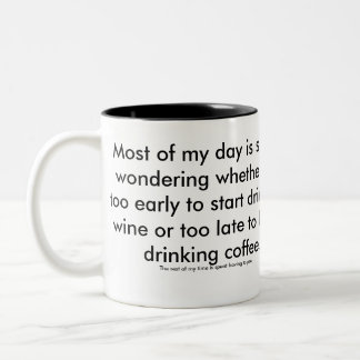 Wine or Coffee mug. The Outnumbered Mother. Two-Tone Coffee Mug