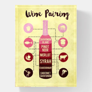 Wine Pairing Guide Food and Wine Fun Paperweight
