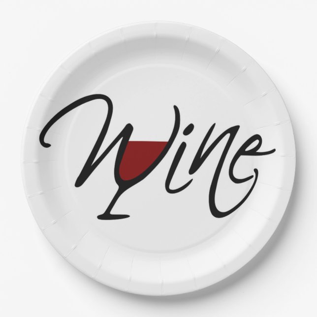WINE PAPER PLATES (Front)