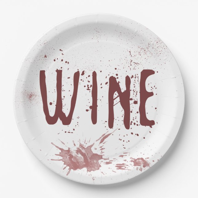 Wine Paper Plates (Front)