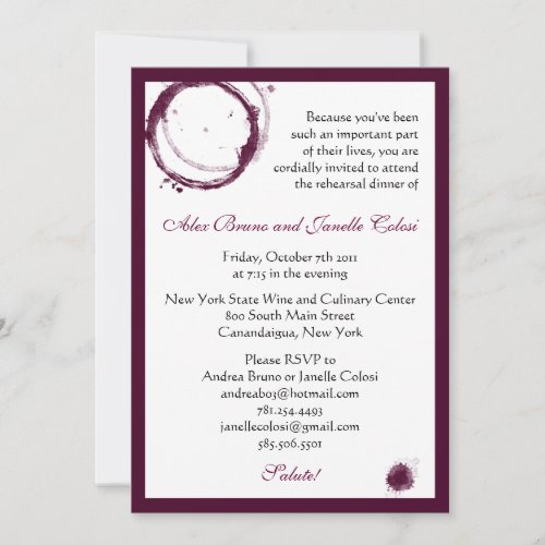 Wine Party Invitation