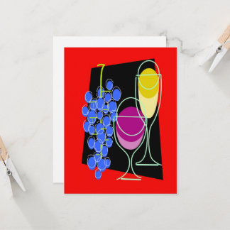 Wine party invitation, add edit text,