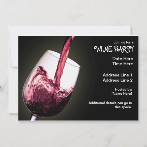 Wine Party Invitations