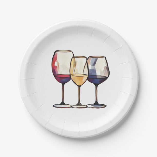 Wine Party Plates (Front)