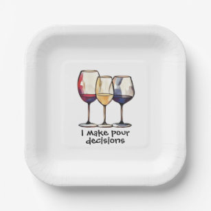 Wine party plates