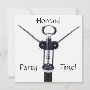 Wine Party Time Invitation
