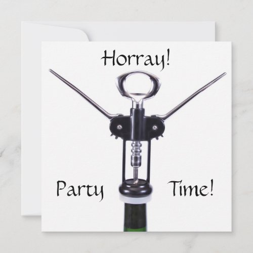 Wine Party Time Custom Announcements
