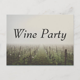 Wine Party Vineyard Custom Invite