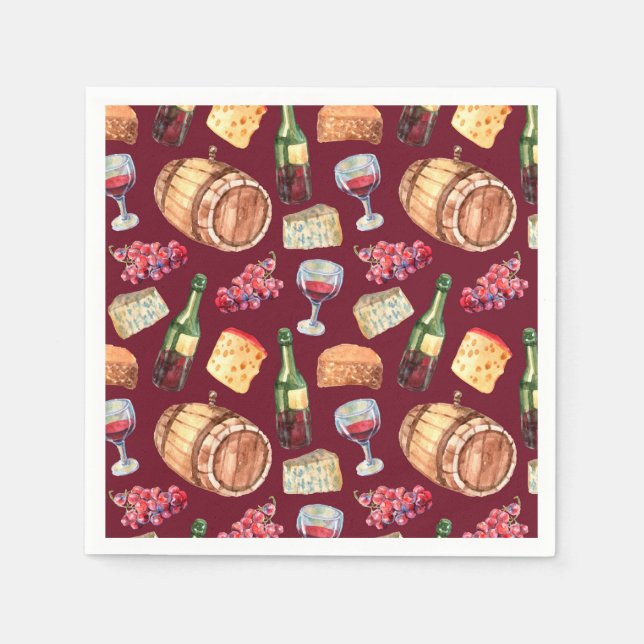 Wine Pattern Napkins (Front)