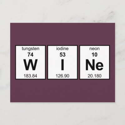 WINe Periodic Table Postcard