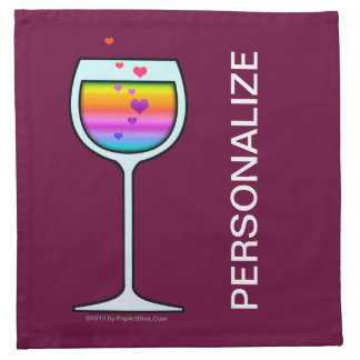 WINE Personalizable Cocktail or Dinner NAPKINS