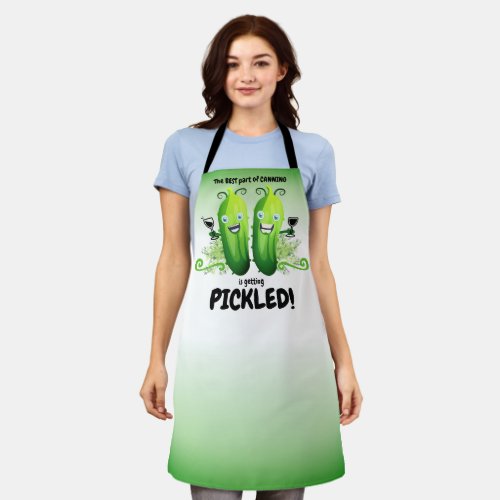 Wine pickles pickling home canning personalized ap apron