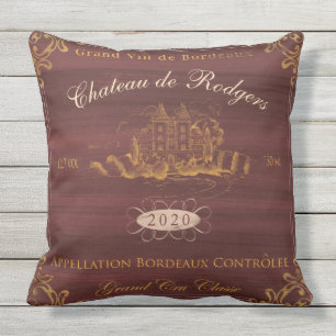 Wine Pillow to Personalize for customGift