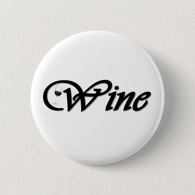 Wine Pinback Button (Front)