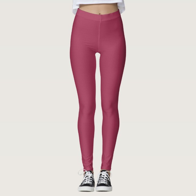 Wine pink leggings  (Front)