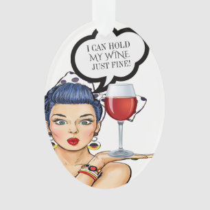 Wine Pop Art Ornament