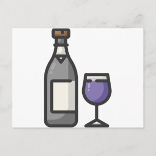 wine postcard