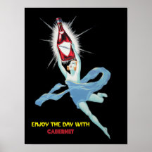 Wine Poster. Enjoy The Day With Cabernet. logo