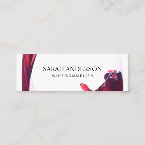 Wine Pour Mini Business Card