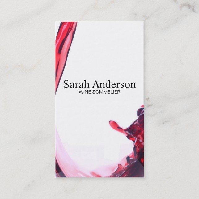 Wine Pour | Splash II Business Card (Front)