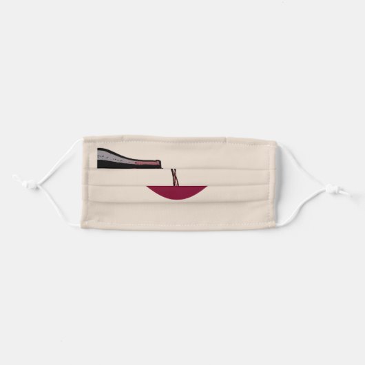 Wine pouring into mouth Cloth Face Mask (Front, Folded)