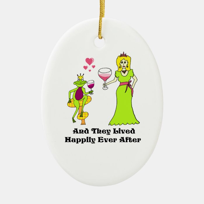 Wine Prince & PrincessHappily Ever After Ornament