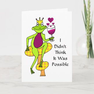 Wine Prince Valentine's Day Card