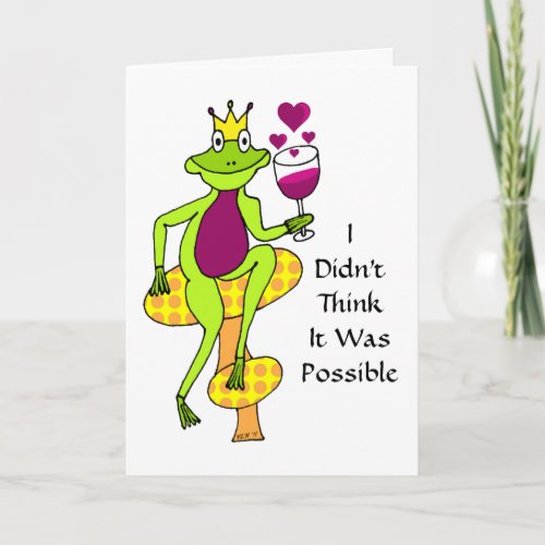 Wine Prince Valentines Day Card