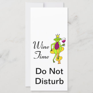 Wine Prince "Wine Time" Do Not Disturb