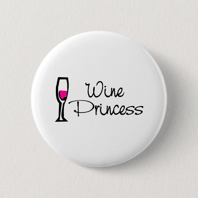 Wine Princess Button (Front)
