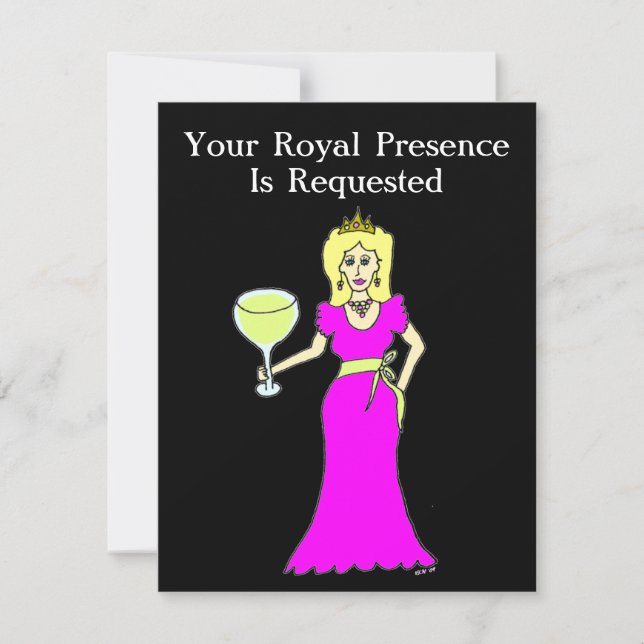 Wine Princess Gathering Invitation (Front)