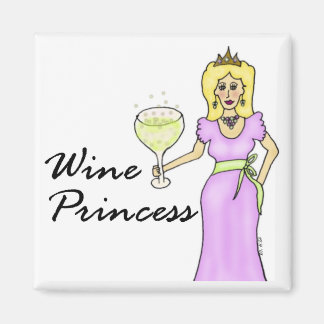 Wine Princess (no Saying) Magnet