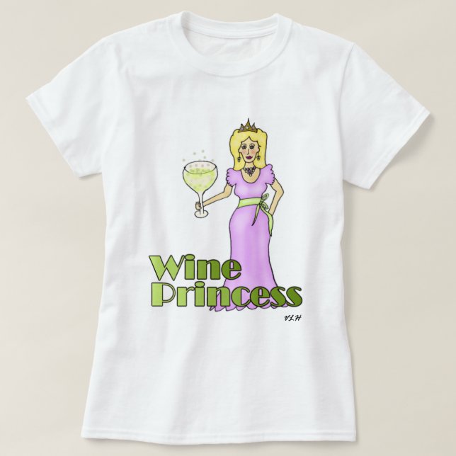Wine Princess T-Shirt (Design Front)