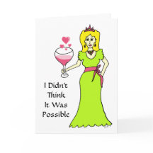Wine Princess Valentine's Day Card