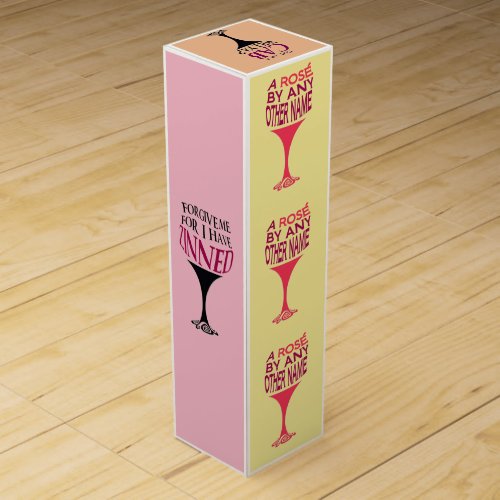 Wine puns wine box