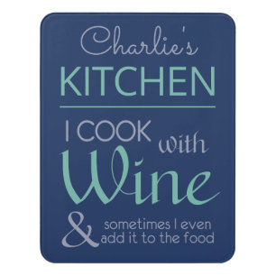 Wine Quote custom name room sign