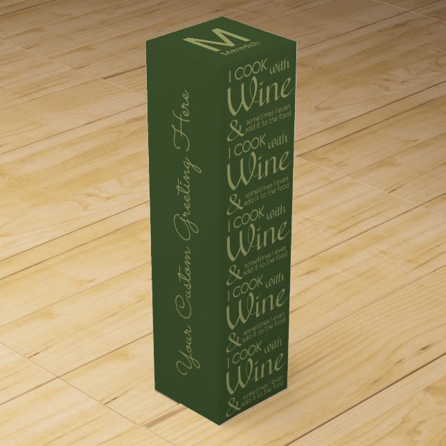 Wine Quote custom wine gift box (Front)