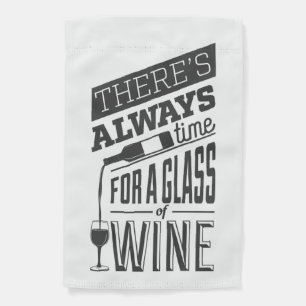 Wine Quote Garden Flag