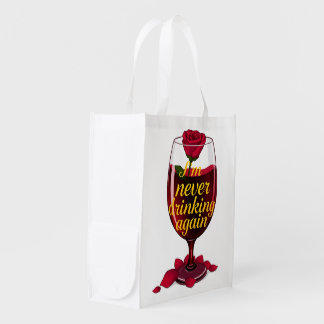 Wine Quote Grocery Bag