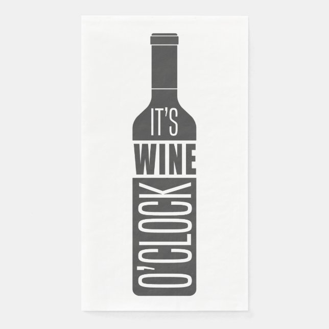 Wine Quote Paper Guest Towels (Front)