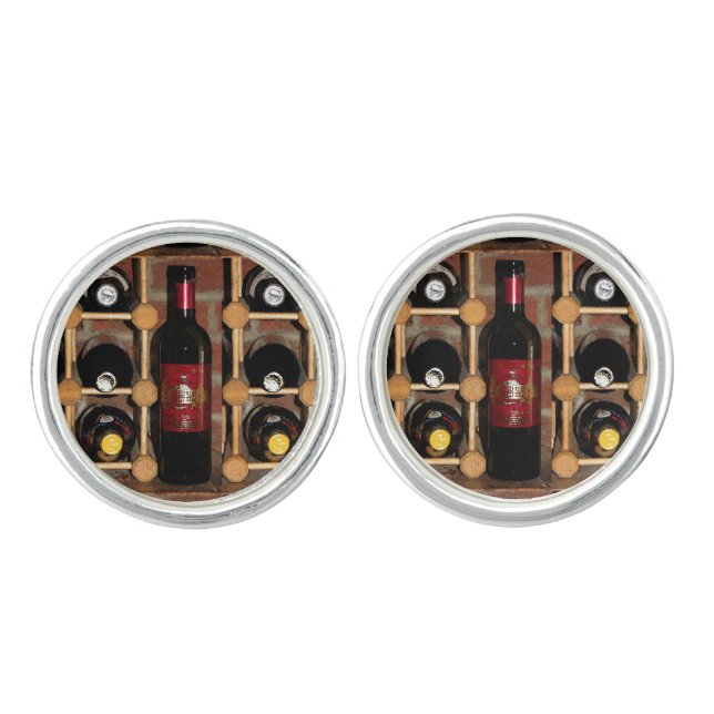 Wine Rack Abstract Cuff Links (Front)