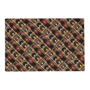 Wine Rack Abstract Laminated Placemat