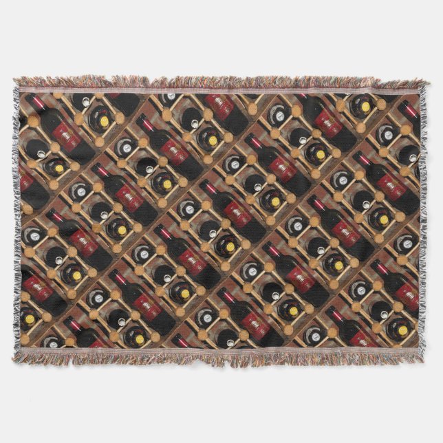 Wine Rack Throw Blanket (Front)