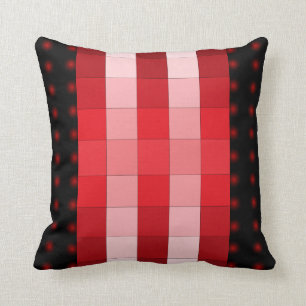 Wine Red 3D Color Design Pillow